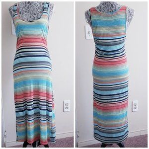 MICHAEL STARS Happy Stripe Midi Tank Dress